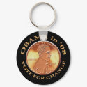Obama Penny Keychain