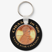 Obama Penny Keychain by JerryLambert Obama Penny Keychain