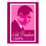 Obama Pink 44th President Postcard 3