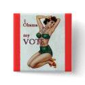 Obama Pinup Button