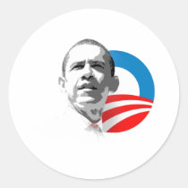 Obama Plain O 2 stickers