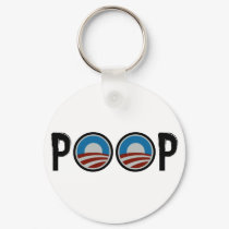 Obama = POOP! keychains