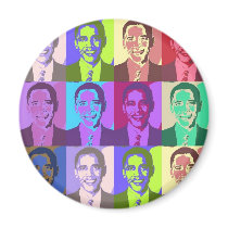 Obama Pop Art 1 Fridge Magnets