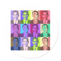 Obama Pop Art 1 Sticker