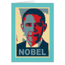 Obama Pop Art Nobel Peace Prize T shirt Card