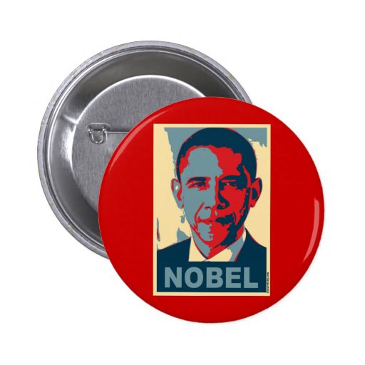 Obama Pop Art Nobel Peace Prize T shirt Pins