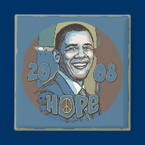 Obama Portrait 2008 Hope magnets