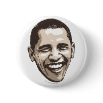 Obama Portrait Button by ObamaHomeboy Obama Portrait Button