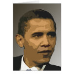 Obama Portrait Card - You can add text cards