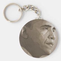 Obama Portrait Key Chain