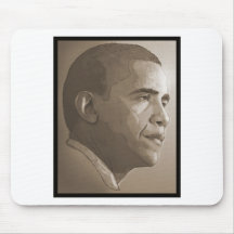 Obama Portrait Mouse Mat