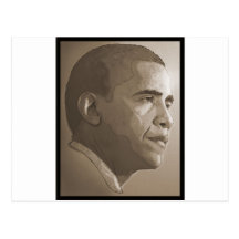 Obama Portrait Postcard
