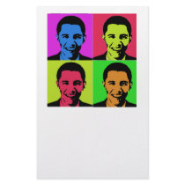 Obama Portrait Custom Stationery