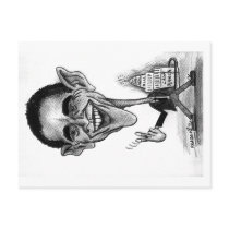 Obama Postcard-caricature by secondlastresort Obama Postcard-caricature