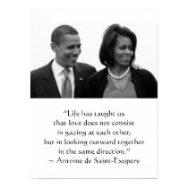 OBAMA POSTER, Antoine de Saint-Exupery quote posters
