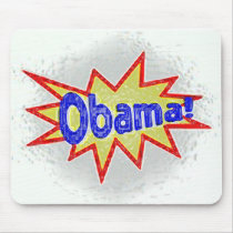 Obama Pow! mousepads by Shop_Barack Obama Pow! mousepads
