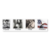 Obama Practice Pride President bumper stickers