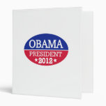 Obama President 2012 3 Ring Binders