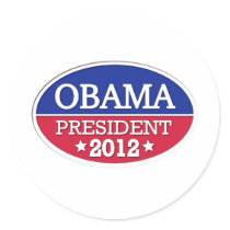 Obama President 2012 stickers