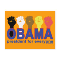 OBAMA PRESIDENT FOR EVERYONE postcards by turnleft OBAMA PRESIDENT FOR EVERYONE postcards