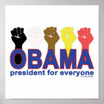 OBAMA PRESIDENT FOR EVERYONE PRINT