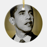 Obama President of The United States Christmas Tree Ornament