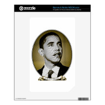 Obama President of The United States NOOK Color Decal