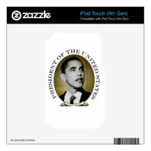 Obama Presidential Seal Decals For iPod Touch 4G