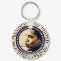 Obama Presidential Seal Keychain by elfyboy Obama Presidential Seal Keychain