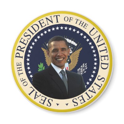 Obama Presidential Seal Refrigerator Magnet by mediatropicsdesigns