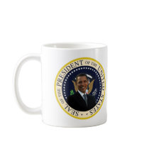 Obama Presidential Seal mugs by mediatropicsdesigns Obama Presidential Seal mugs