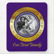 Obama Presidential Seal Portrait mousepads by beverlytazangel Obama Presidential Seal Portrait mousepads