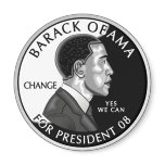 Obama Prez Coin 08 Magnet