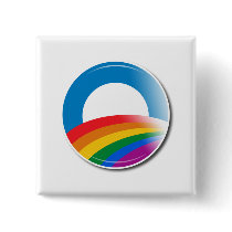 Obama Pride Button buttons