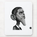 Obama Profile Mousepad by ScottNychay Obama Profile Mousepad