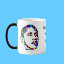 Obama psychedelic morphing mug mugs