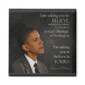 Obama Quote Magnet by aslentz Obama Quote Magnet