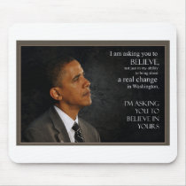 Obama Quote mousepads