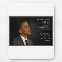 Obama Quote mousepads