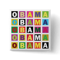 Obama Rainbow buttons