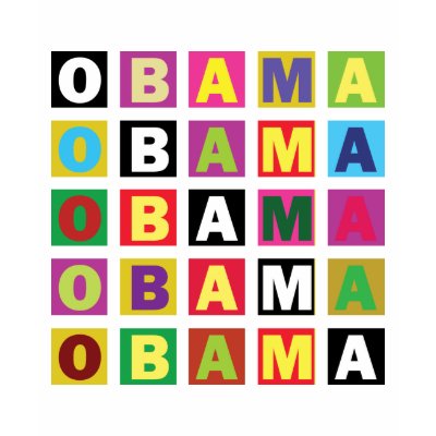 Obama Rainbow Colors boxes T Shirt by spacedust