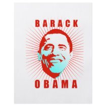 Obama rays red personalized flyer
