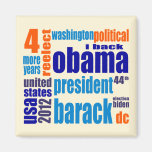Obama Re-Election Word Cloud Magnet