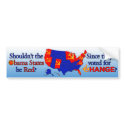 Obama - Red States Reverse Elec Map Bumper Sticker bumper stickers by monkeyclown Obama - Red States Reverse Elec Map Bumper Sticker bumper stickers