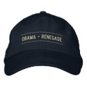 Obama - renegade - Embroidered Hat embroidered hats