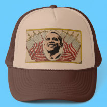 Obama  Retro Flag Hat hats
