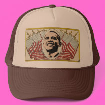Obama  Retro Flag Hat