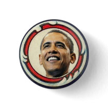 Obama Retro-Style Button
