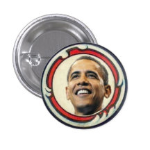 Obama Retro-Style Button