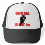 OBAMA RIGHT ON MESH HAT